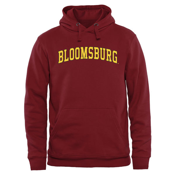 Men NCAA Bloomsburg Huskies Everyday Pullover Hoodie Maroon->more ncaa teams->NCAA Jersey